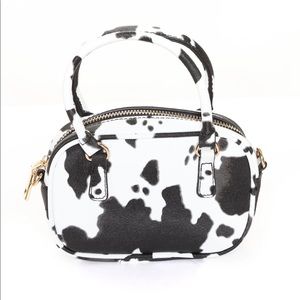 Brand new fashion nova cow print purse